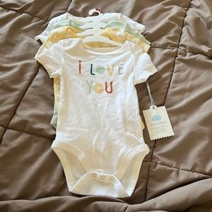 Cloud island onesie 4 pack
